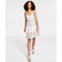 Women's Printed Button-Front Minidress