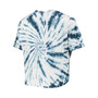 Women's Navy Michigan Wolverines Showtime Tie-Dye Crop T-shirt