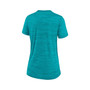 Women's Aqua Miami Dolphins Sideline Velocity Performance T-shirt