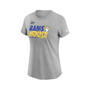 Women's Heathered Gray Los Angeles Rams Super Bowl LVI Champions Confetti T-shirt