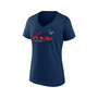 Women's Branded Navy Houston Texans Shine Time V-Neck T-shirt