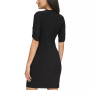 Women's Ruched Faux-Wrap Dress