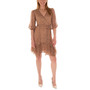 Women's Animal-Print Puff-Sleeve Dress