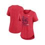 Women's Heather Red St. Louis Cardinals Touch Tri-Blend T-shirt