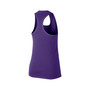 Women's Purple LSU Tigers Varsity Stack Vault Racerback Scoop Neck Tank Top