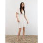 Women's Eyelet Detail Mini Dress