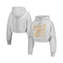 Women's Heather Gray LAFC Cropped Pullover Hoodie