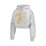 Women's Heather Gray LAFC Cropped Pullover Hoodie