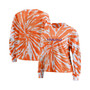 Women's Orange Clemson Tigers Tie-Dye Long Sleeve T-shirt