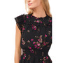 Women's Floral Print Smocked-Waist Midi Dress
