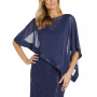 Women's Sequinned-Lace Sheer-Poncho Dress