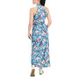 Petite Printed Sleeveless Wrap-Neck Maxi Dress