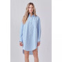 Women's Striped Shirt Dress