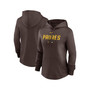 Women's Brown San Diego Padres Authentic Collection Pregame Performance Pullover Hoodie