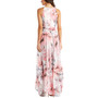 Petite Keyhole Halter Gown