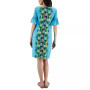 Petite Ruffled-Sleeve Printed Dress