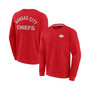 Men's and Women's Red Kansas City Chiefs Super Soft Pullover Crew Sweatshirt