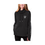 Women's Black Las Vegas Raiders Amelia Turtleneck Pullover Hoodie