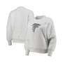 Women's White Atlanta Falcons Milestone Tracker Pullover Sweatshirt