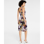Women's Floral-Print Crossover-Strap Midi Dress