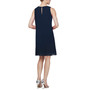 Sleeveless Chiffon Jewel-Neck Sheath Dress