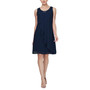 Sleeveless Chiffon Jewel-Neck Sheath Dress