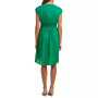 Women's Cotton V-Neck A-Line Tie-Waist Dress