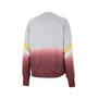Women's Gray USC Trojans Cue Cards Dip-Dye Raglan Pullover Sweatshirt