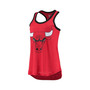 Women's Red Chicago Bulls Showdown Burnout Tank Top