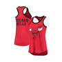 Women's Red Chicago Bulls Showdown Burnout Tank Top