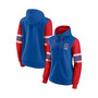 Women's Branded Royal, Red Chicago Cubs Primary Script Full-Zip Hoodie
