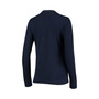 Women's Navy Michigan Wolverines Logo Performance Long Sleeve T-shirt
