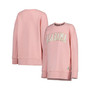 Women's Pink Alabama Crimson Tide La Jolla Fleece Pullover Sweatshirt