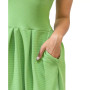 Women's Scoop Neck Knee Length with Pocket Dress