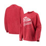 Women's Red Wisconsin Badgers Comfy Cord Corduroy Crewneck Sweatshirt