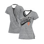 Women's Black San Francisco Giants Hail Mary V-Neck Back Wrap T-shirt