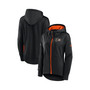 Women's Branded Black Philadelphia Flyers Authentic Pro Rink Full-zip Hoodie
