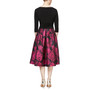 Printed-Skirt High-Low Dress