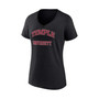 Women's Branded Black Temple Owls Evergreen Campus V-Neck T-shirt