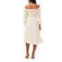 Women's Off The Shoulder Bubble Sleeve Smocked Dress