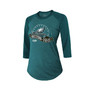 Women's Threads Midnight Green Philadelphia Eagles Super Bowl LVII Desert Tri-Blend Raglan 3/4 Sleeve T-shirt