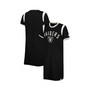 Women's Black, Cream Las Vegas Raiders Playoff Sneaker Dress