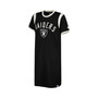 Women's Black, Cream Las Vegas Raiders Playoff Sneaker Dress