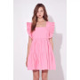 Women's Ruffled Dress with Smocking Detail