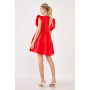 Women's Ruffled Dress with Smocking Detail