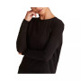 Women's Regular Size Open Back Long Sleeve T-Shirt