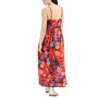 Petite Printed Braided-Strap Empire-Waist Maxi Dress