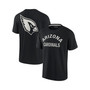 Men's and Women's Black Arizona Cardinals Super Soft Short Sleeve T-shirt