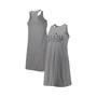 Women's Heather Gray Miami Hurricanes Coastal Racerback Tank Dress