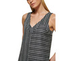 Women's Striped Double V-Neck Maxi Dress